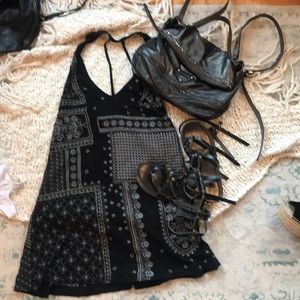 Halter free people mini dress￼